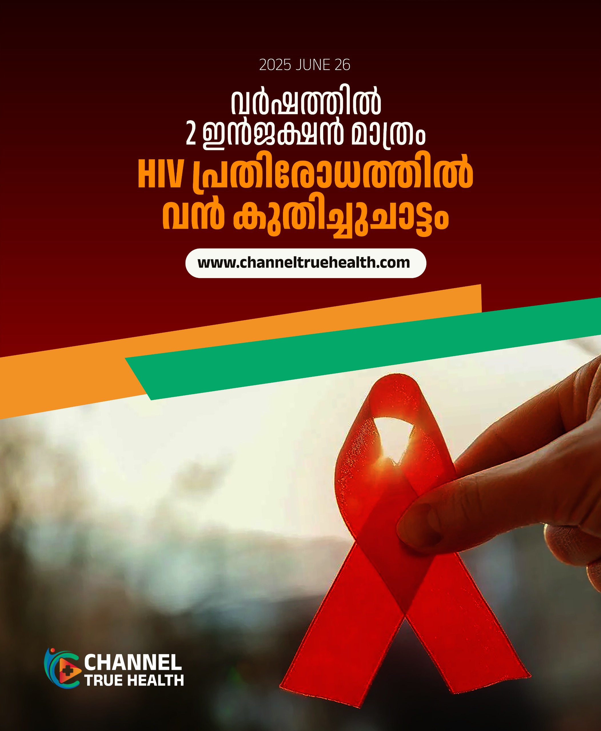 എച്ച്ഐവി പ്രതിരോധത്തിൽ വൻ കുതിച്ചുചാട്ടം; വർഷത്തിൽ രണ്ട് ഇൻജക്ഷൻ മാത്രം മതി; പുതിയ മരുന്നിന് അംഗീകാരം